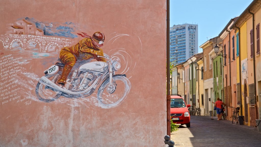 Rimini which includes outdoor art