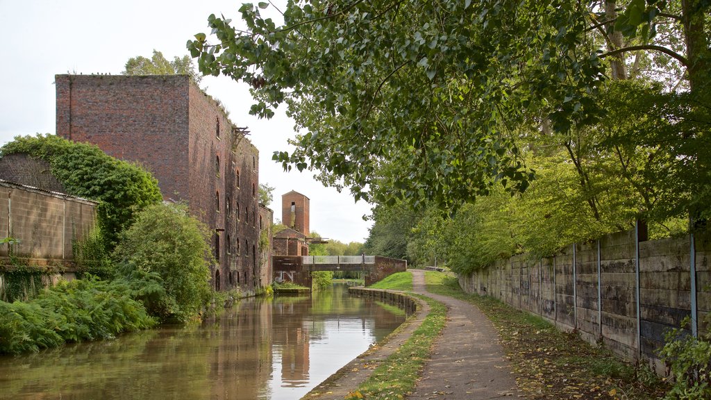 Stoke-on-Trent featuring a river or creek and heritage elements