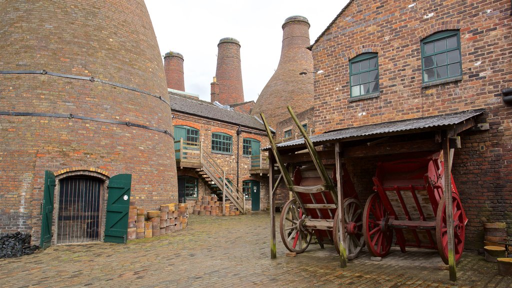 Gladstone Pottery Museum som omfatter kulturarvsgenstande