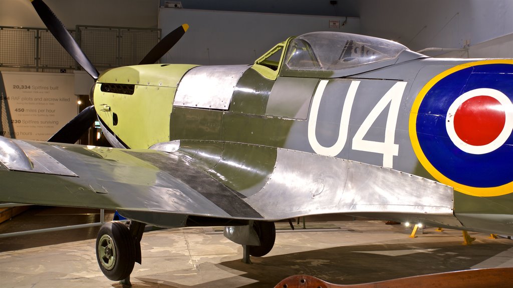 Hanley Potteries Museum showing interior views and aircraft