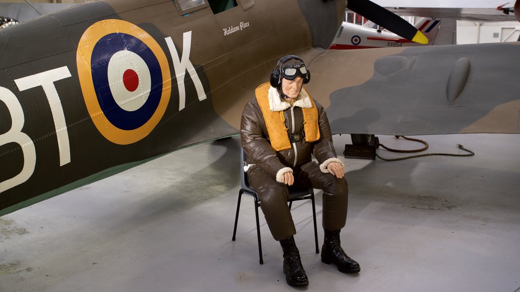 Cosford Royal Air Force Museum showing interior views, aircraft and heritage elements