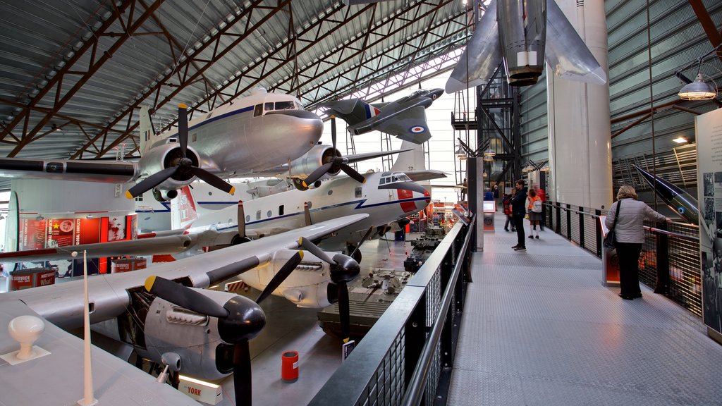 Cosford Royal Air Force Museum featuring aircraft and interior views