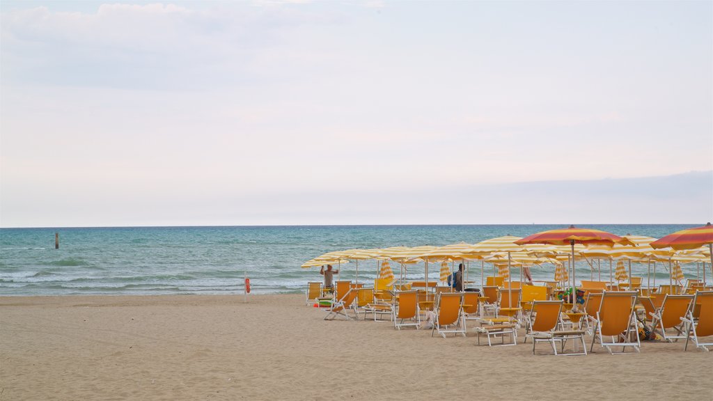 Roseto degli Abruzzi which includes general coastal views and a sandy beach