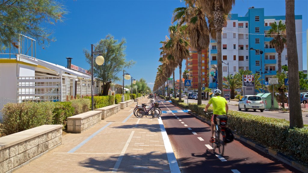 Montesilvano que incluye ciclismo y también un hombre