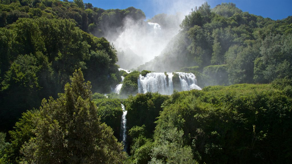 Cascata delle Marmore caracterizando paisagem e uma cachoeira