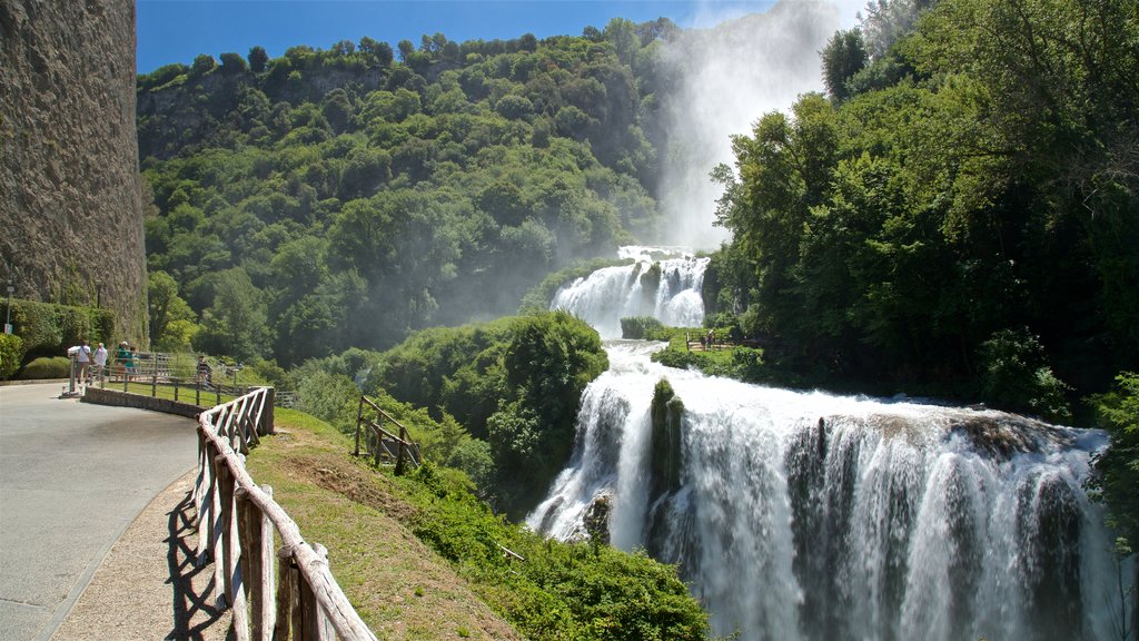 Cascata delle Marmore featuring a waterfall and landscape views