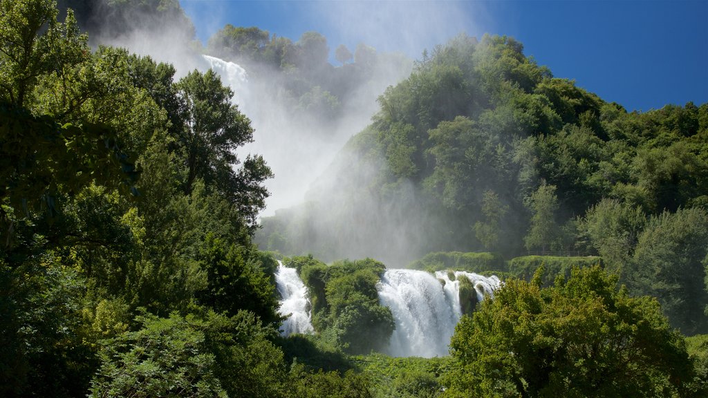 Cascata delle Marmore que incluye vista panorámica y cataratas