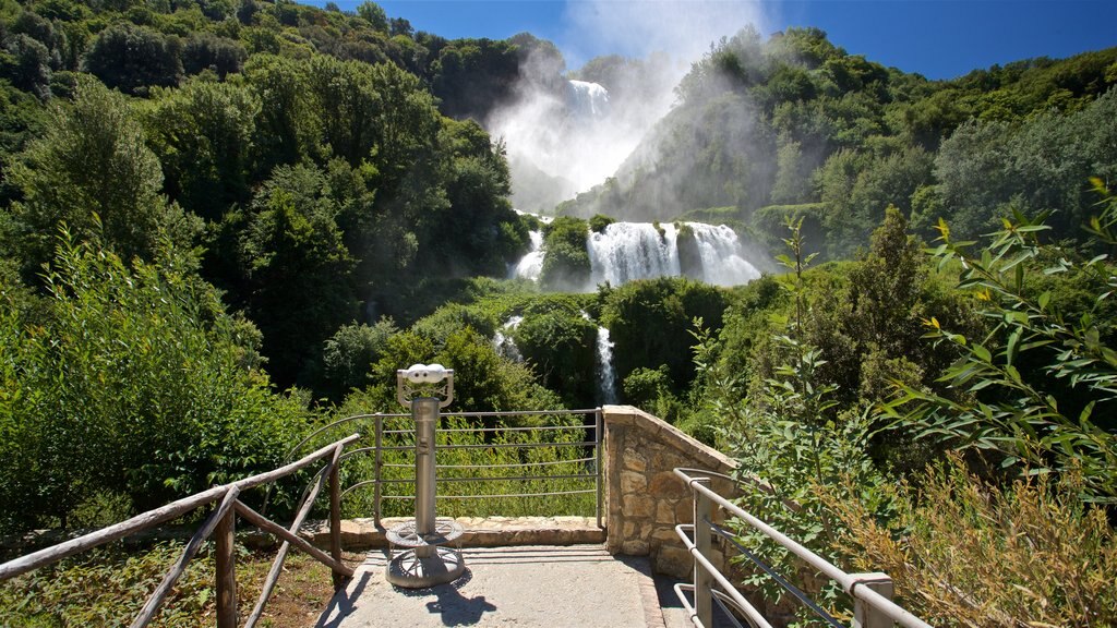 Cascata delle Marmore which includes views, landscape views and a waterfall