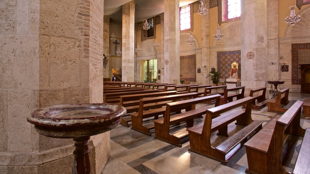 Catedral de Sant\'Emidio mostrando vistas interiores, elementos del patrimonio y una iglesia o catedral