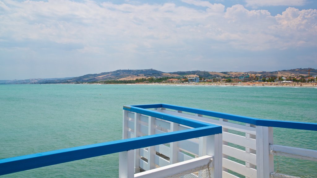 Giulianova Harbor showing general coastal views