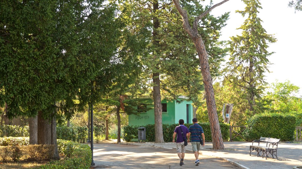 Villa Comunale dei Cappuccini showing hiking or walking and a garden as well as a couple