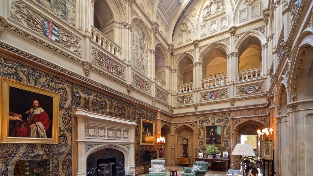 Highclere Castle showing art, heritage elements and interior views