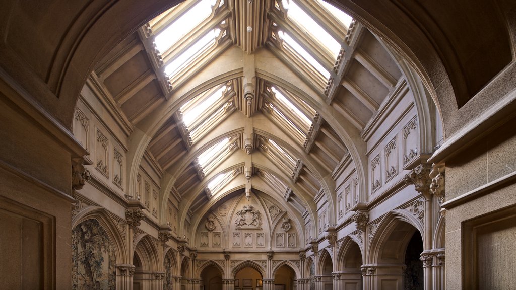 Highclere Castle showing interior views and heritage elements