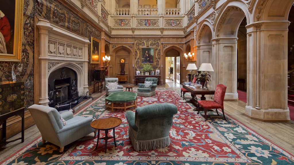 Highclere Castle featuring interior views and heritage elements