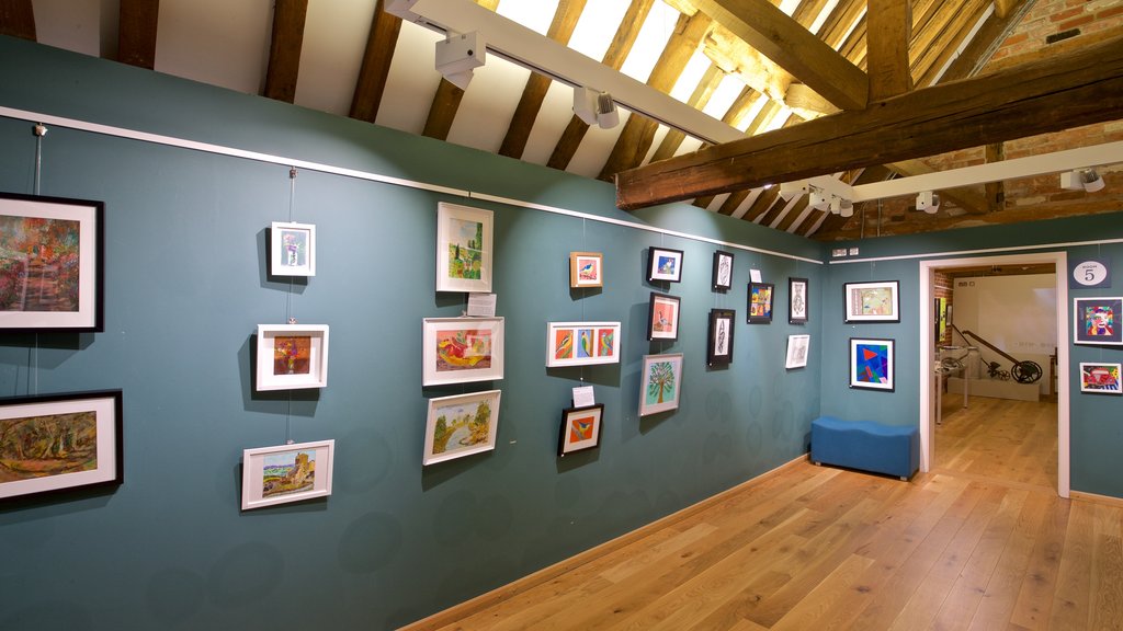 West Berkshire Museum showing interior views and art