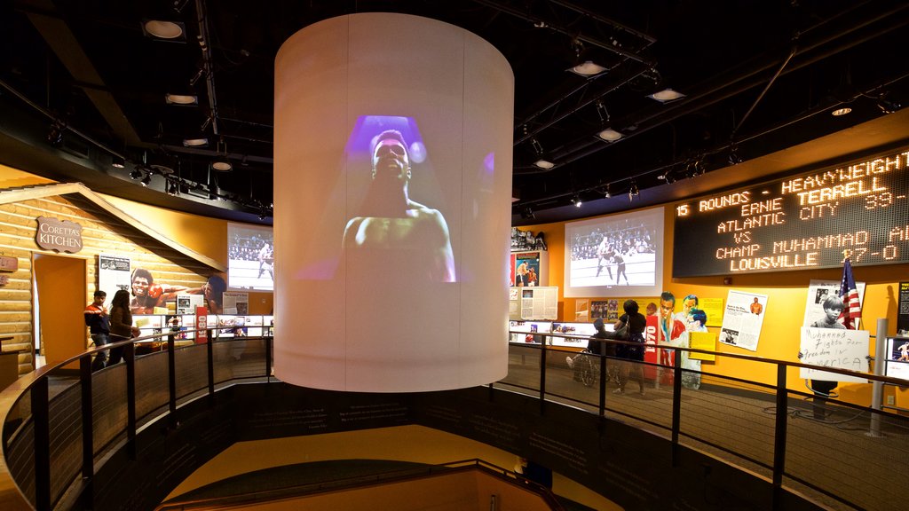 Muhammad Ali Center showing interior views