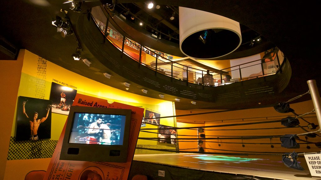 Muhammad Ali Center showing interior views