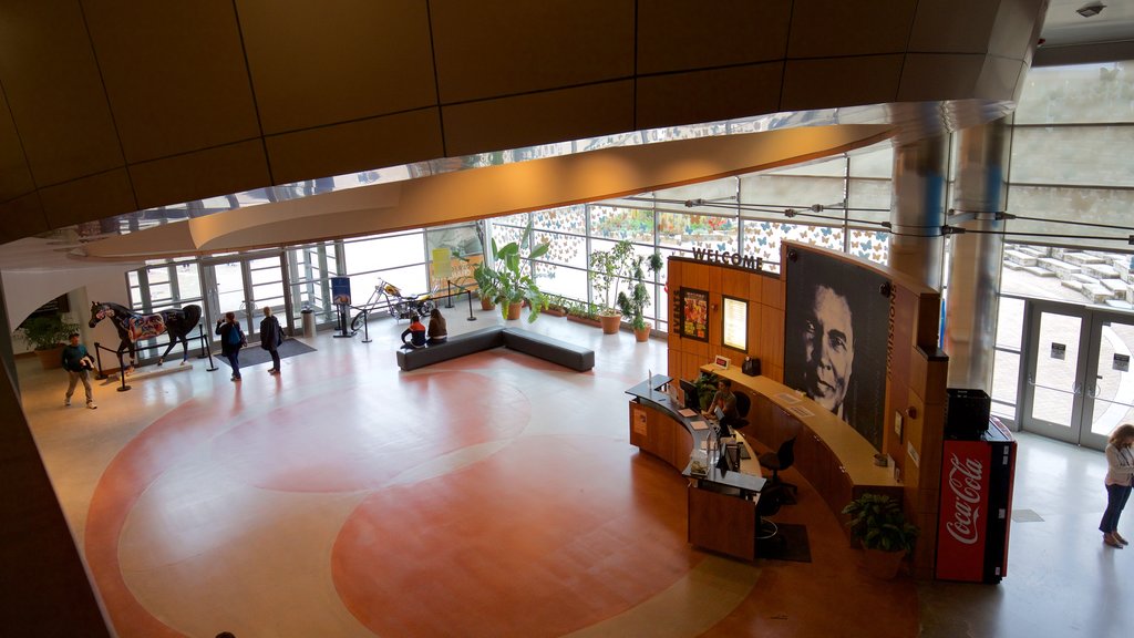 Muhammad Ali Center which includes interior views