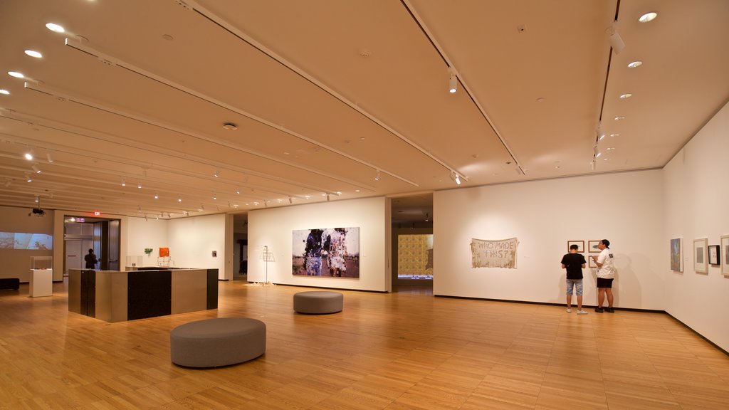 Krannert Art Museum featuring art and interior views as well as a couple