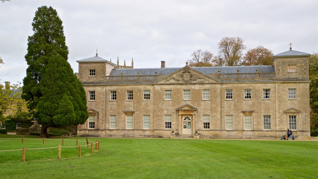 Lydiard Tregoze featuring a garden, heritage architecture and a house