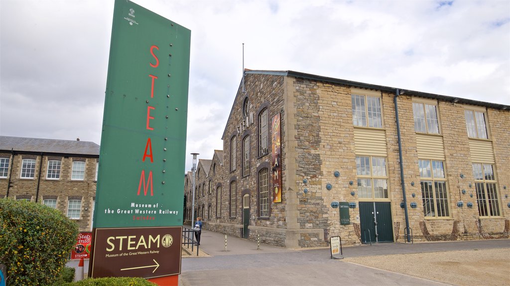 Museo del Gran Ferrocarril del Oeste que incluye señalización