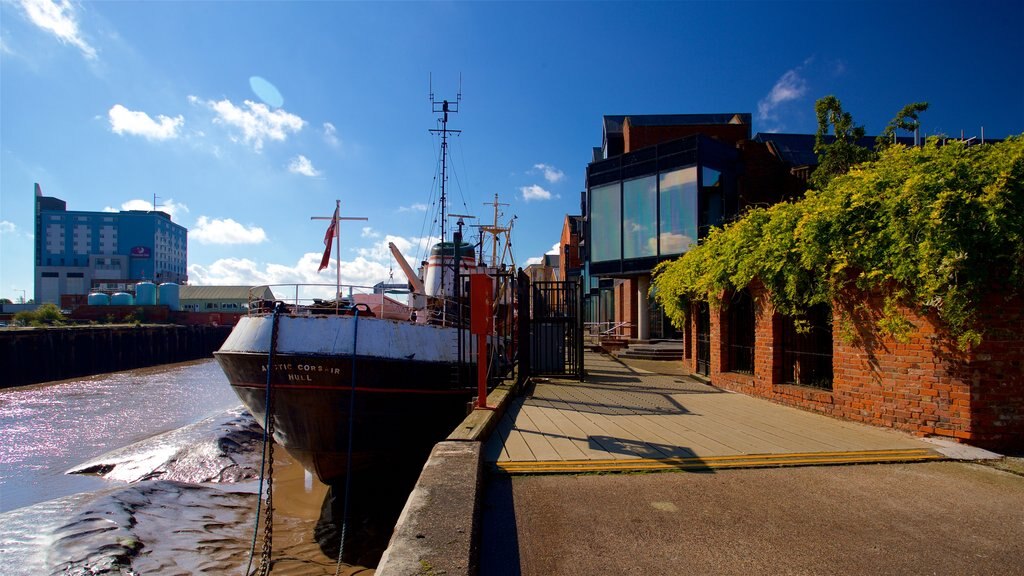 Arctic Corsair showing a bay or harbour