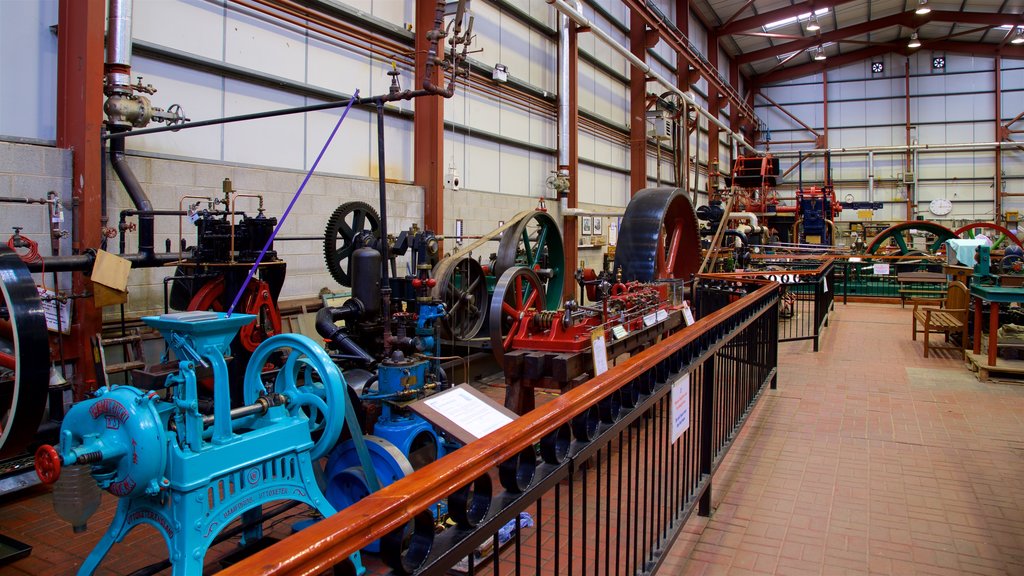 Markham Grange Steam Museum featuring heritage elements and interior views