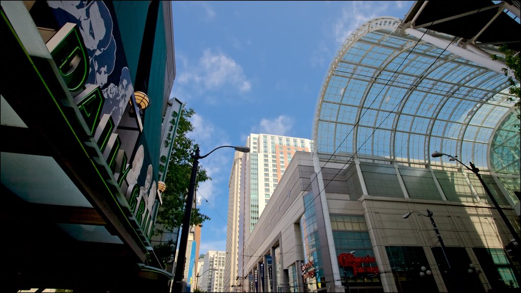 Washington State Convention Center showing a city