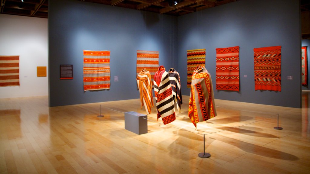 Palm Springs Art Museum showing interior views, art and fashion