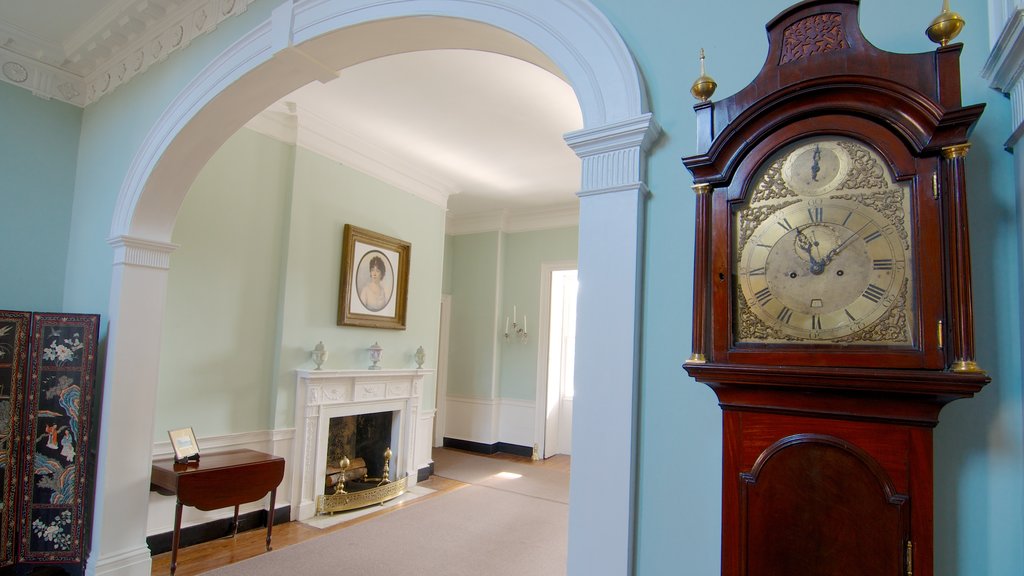 Joseph Manigault House showing interior views and art