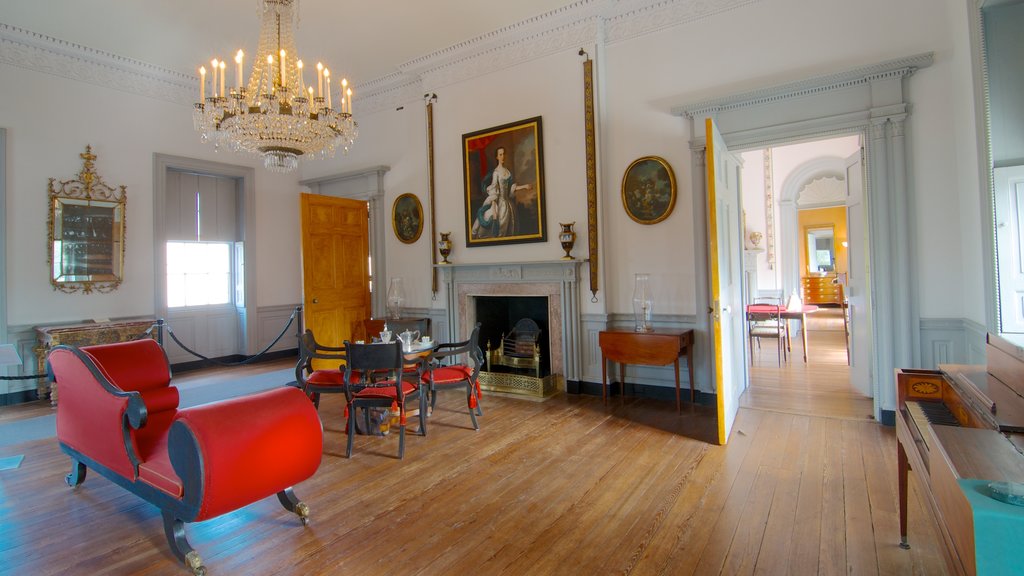 Joseph Manigault House showing interior views and heritage architecture