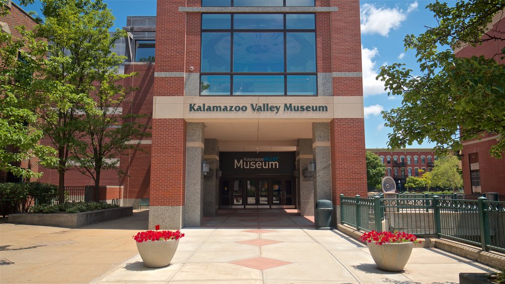 Kalamazoo Valley Museum featuring signage