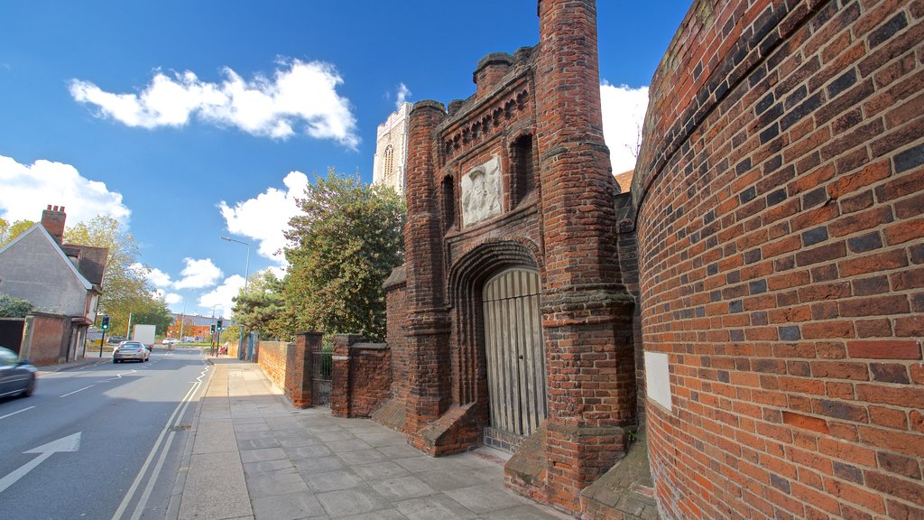 Wolsey\'s Gate showing heritage elements