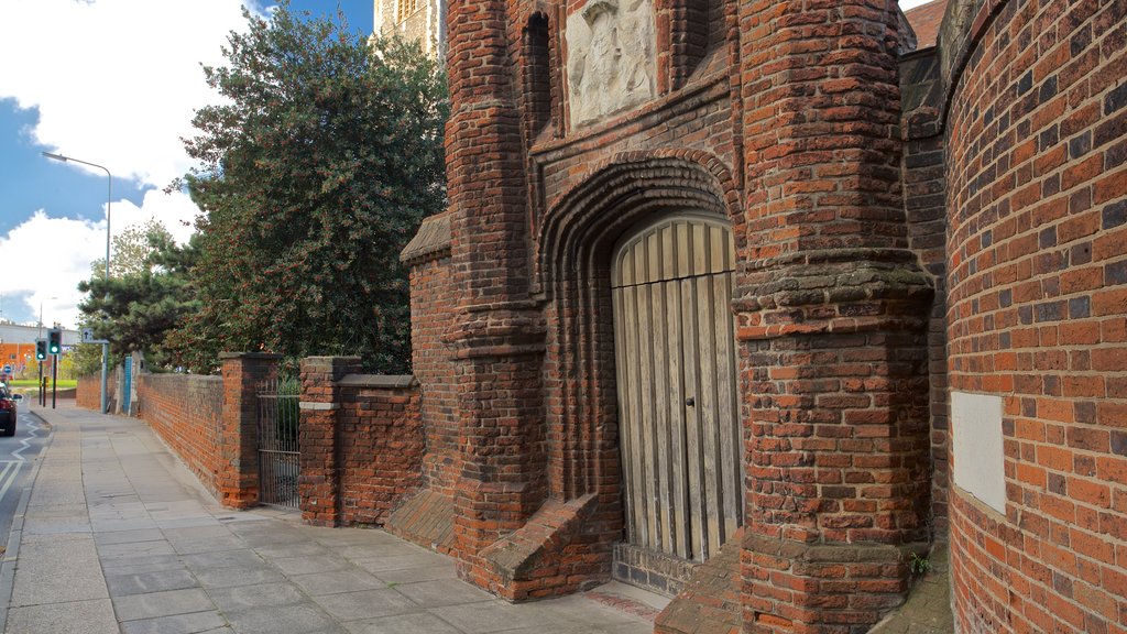 Wolsey\'s Gate which includes heritage elements