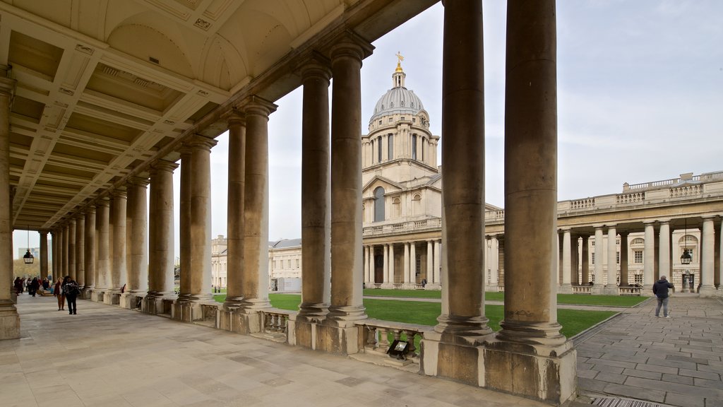 Old Royal Naval College which includes heritage architecture