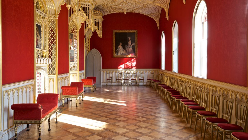 Strawberry Hill showing heritage elements, interior views and art