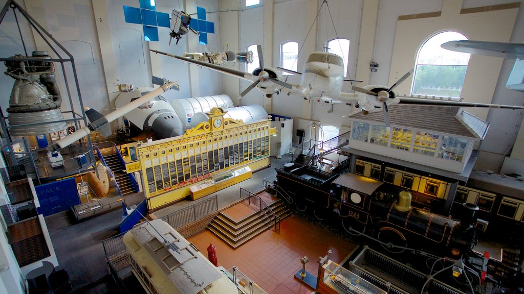 Powerhouse Museum featuring aircraft and interior views