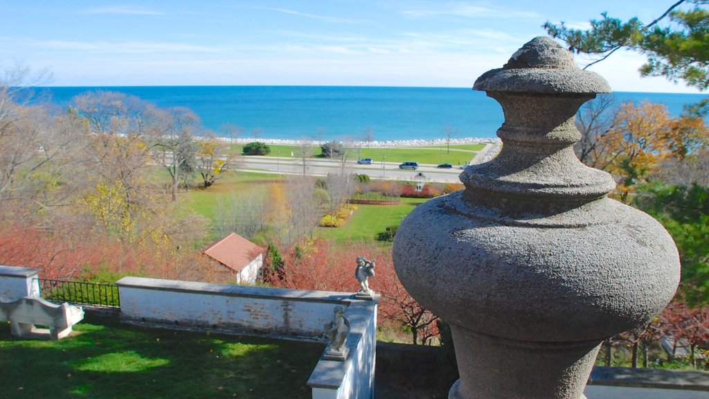 Villa Terrace Decorative Arts Museum which includes general coastal views and a garden