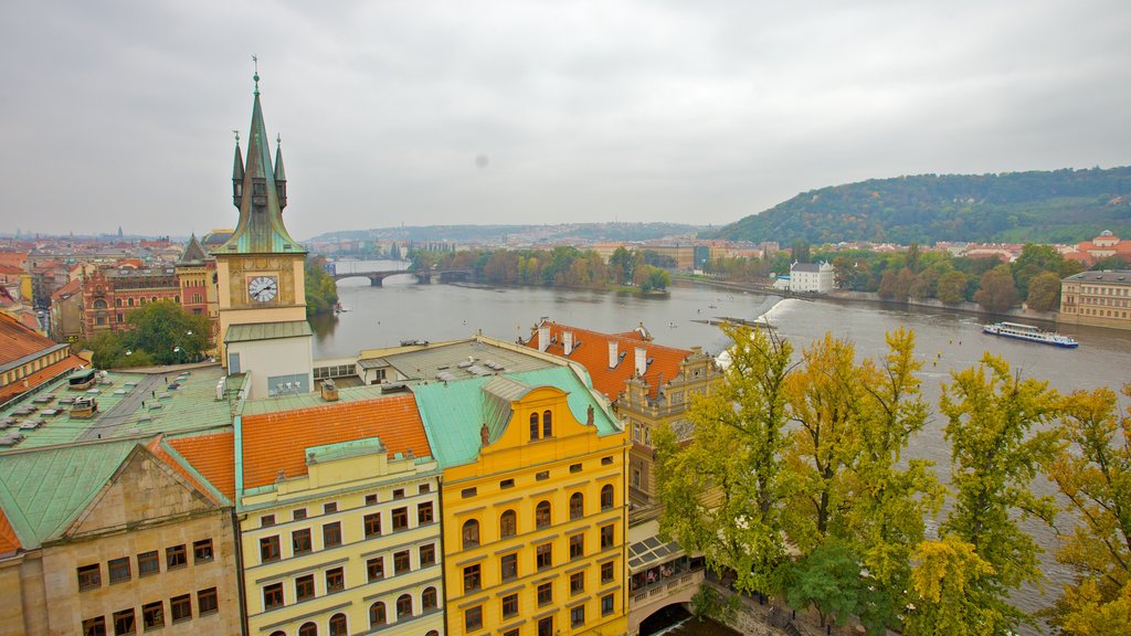 Charles Bridge which includes a river or creek, a city and heritage architecture