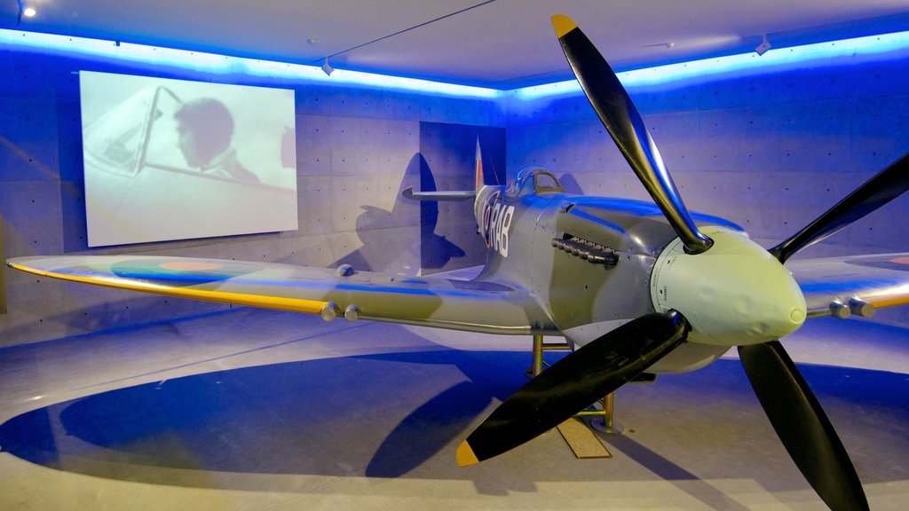 Auckland War Memorial Museum showing interior views and aircraft