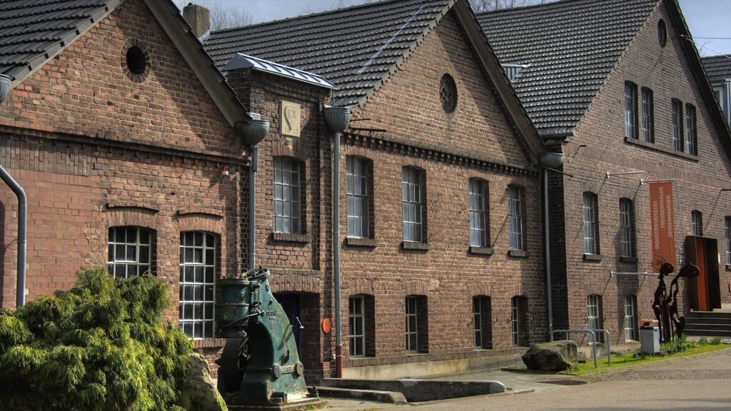 Leverkusen showing heritage architecture, a house and street scenes