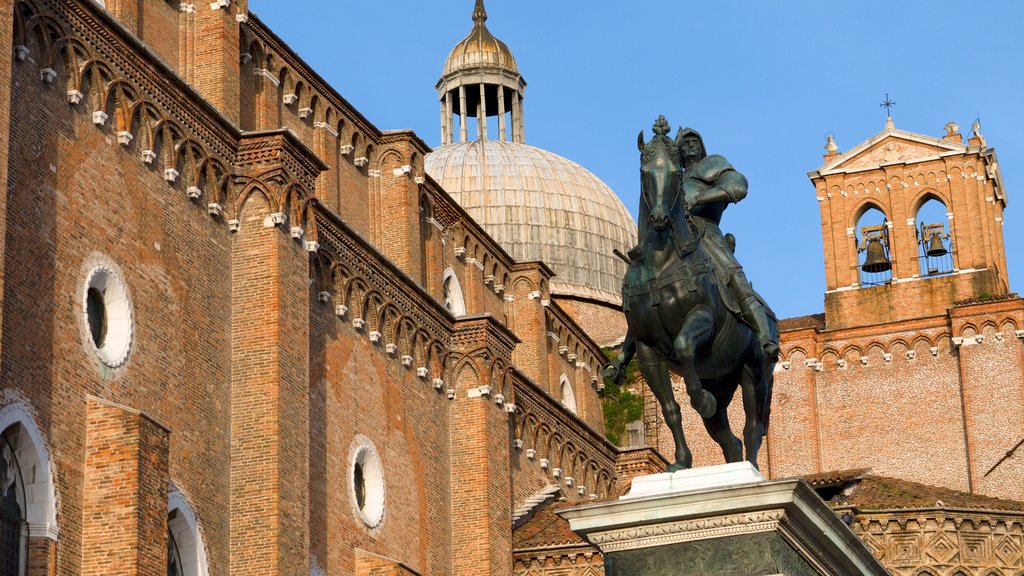 Chiesa Santa Maria dei Miracoli showing religious elements and a monument