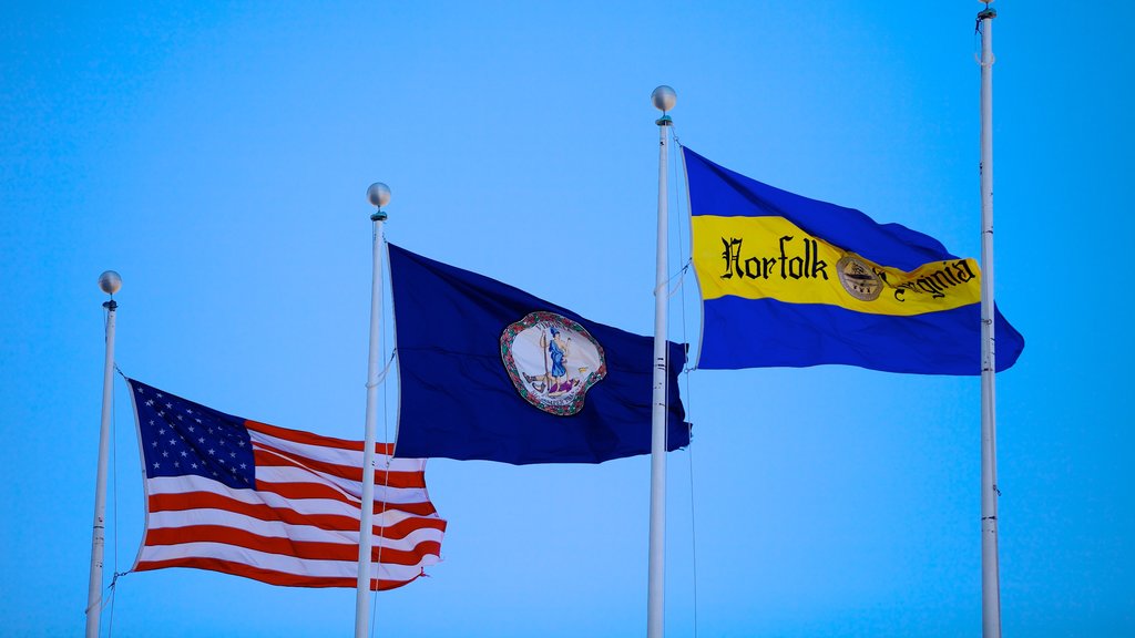 Norfolk - Virginia Beach featuring a memorial, signage and a monument