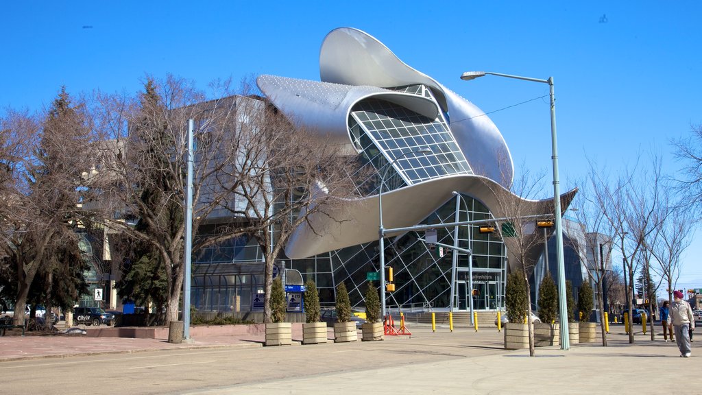 Art Gallery of Alberta showing modern architecture and art