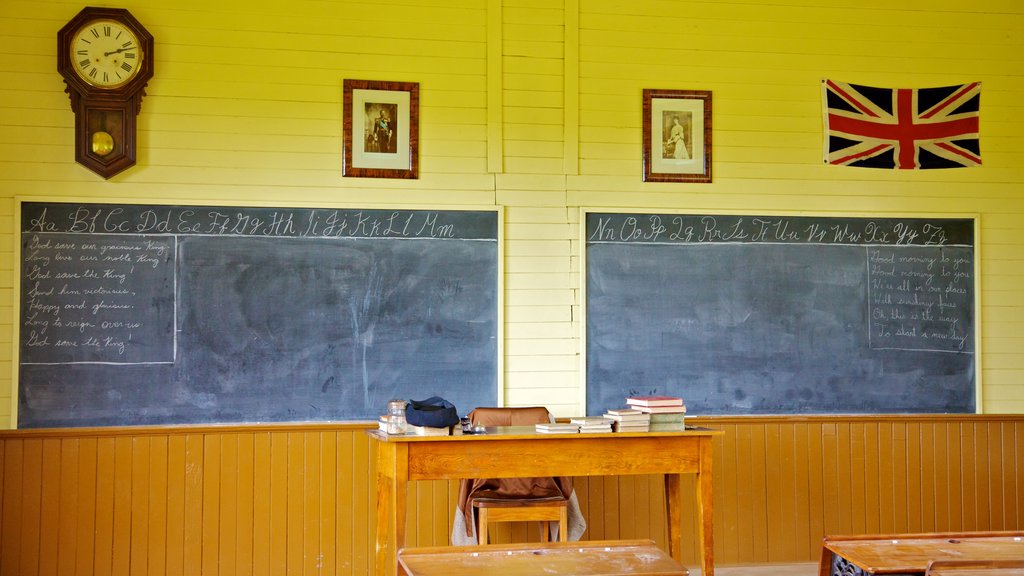 Ukrainian Cultural Heritage Village which includes interior views