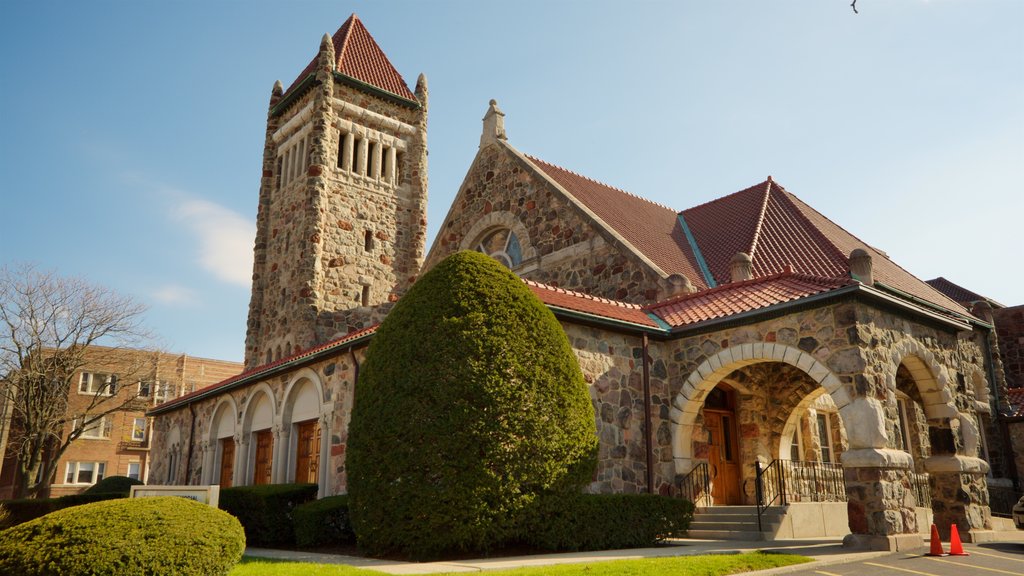 Unity Temple showing heritage architecture