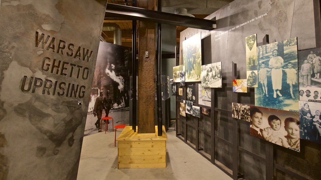 Dallas Holocaust Museum featuring interior views