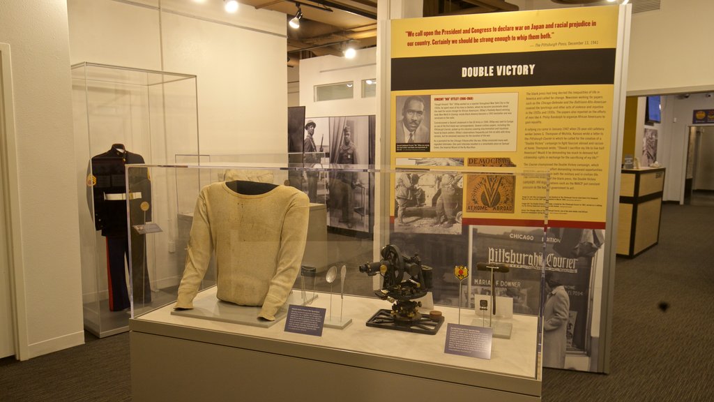 Dallas Holocaust Museum featuring interior views