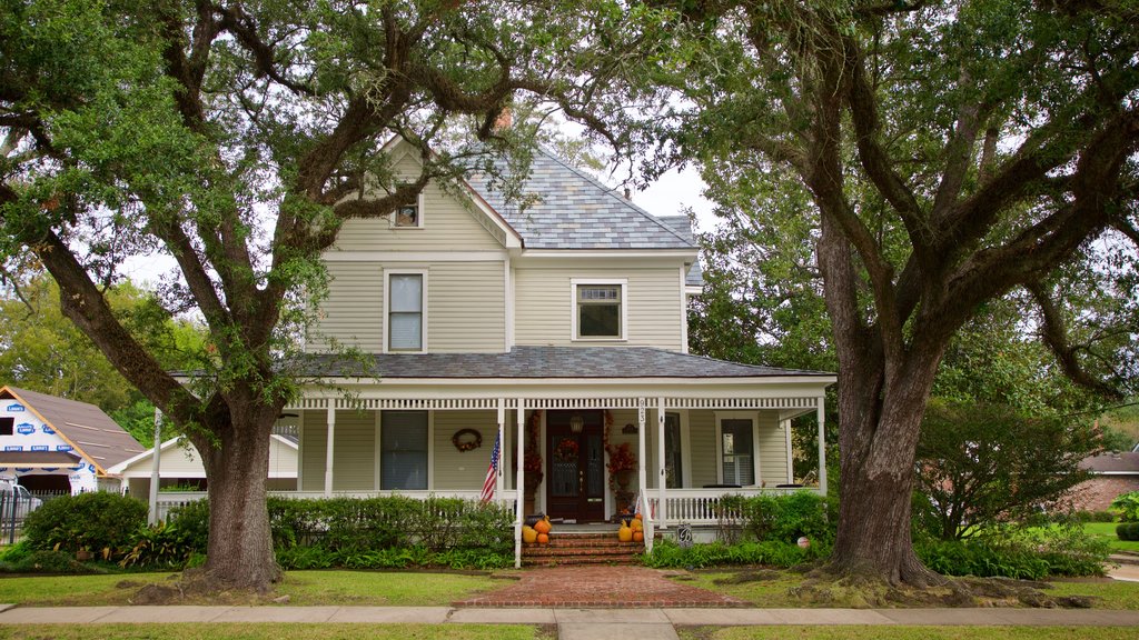 Lake Charles Historic District menunjukkan rumah