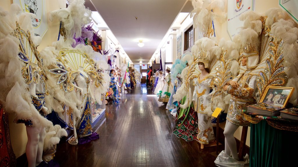 Mardi Gras Museum of Imperial Calcasieu which includes interior views